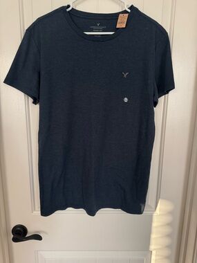 American Eagle Outfitters Seriously Soft Tee Navy Size Medium New With Tags
